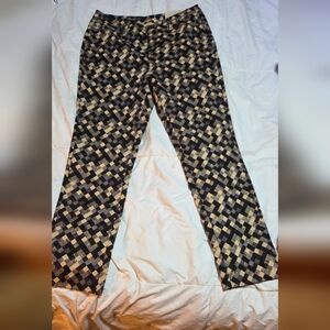Soft Surroundings Black and Cream Geometric Pants